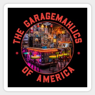 Garagemahalics of America (rough) Sticker